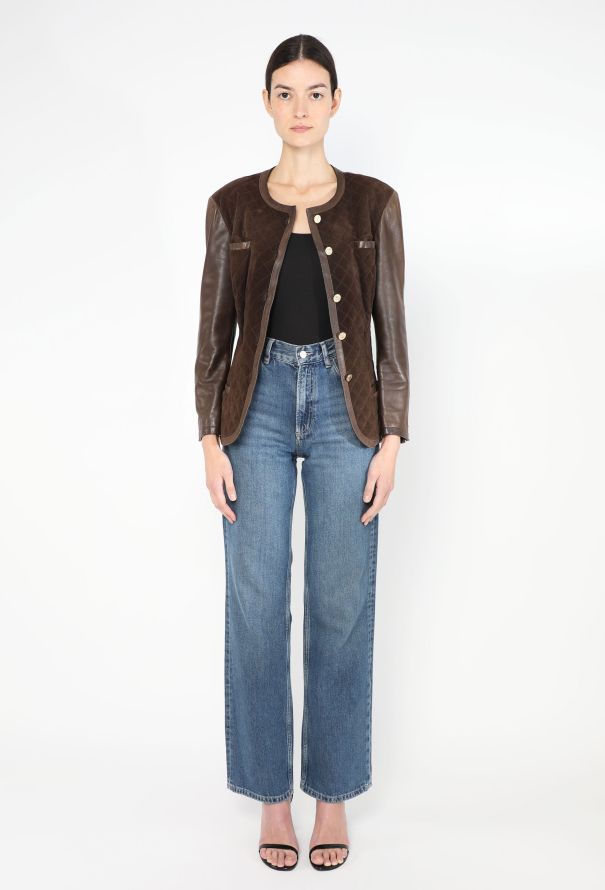 Chanel COLLECTOR F/W 1988 Quilted Suede Jacket - 6