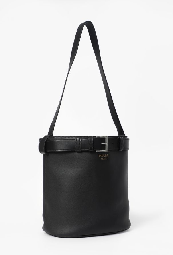 Prada Belted Calfskin Bucket Bag, 2025 - 2