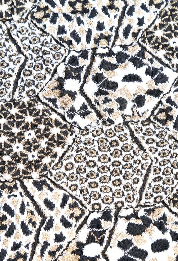 Chanel 2015 Lamé Intarsia Knit Dress - 6