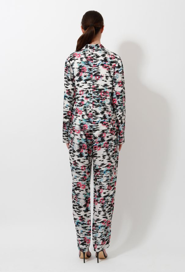 Balenciaga Floral Silk Suit - 5