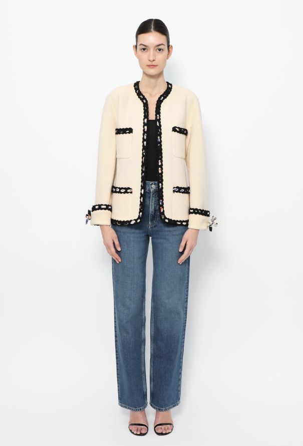 Chanel COLLECTOR S/S 1991 Bouclé Poker Card Ensemble - 4