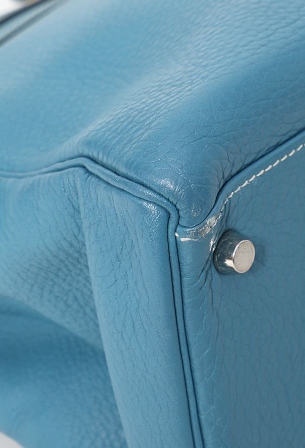 Hermès Bleu Jean Clemence Kelly Retourné 35 - 9