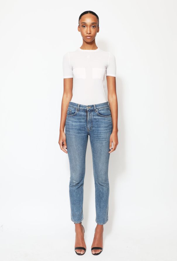 Courrèges Vintage Jersey Emblem T-Shirt - 2