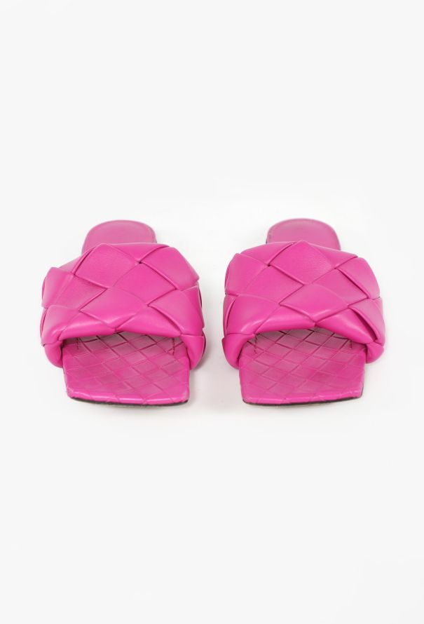 Bottega Veneta Lido Intrecciato Leather Slides, 2020 - 2