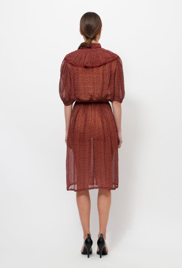 '70s Silk Day Dress - 4