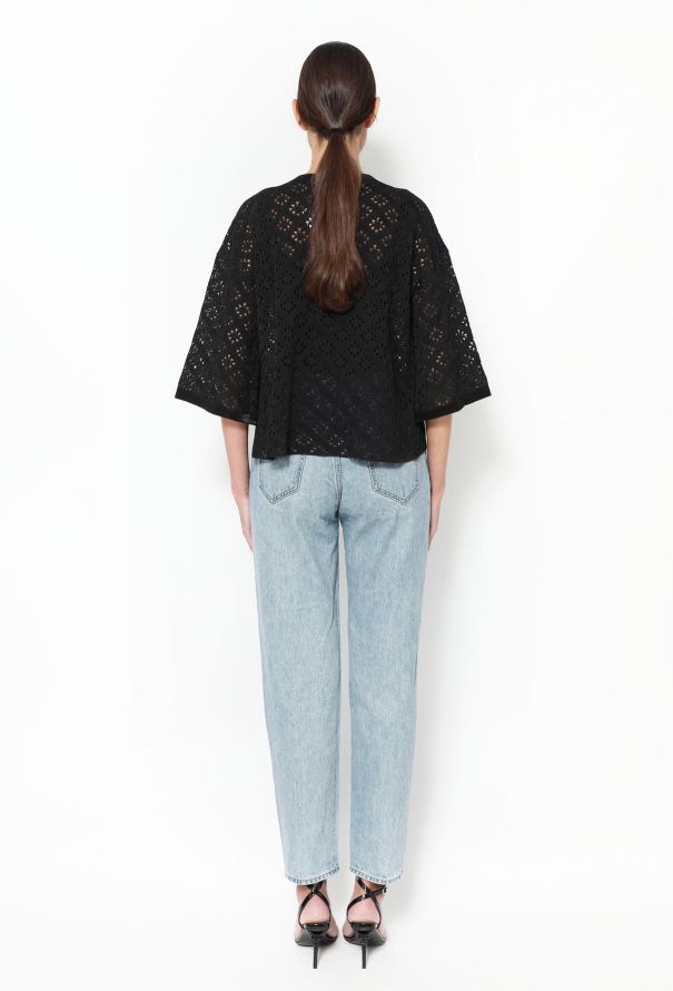 Chanel Silk Crochet 'CC' Cardigan - 4