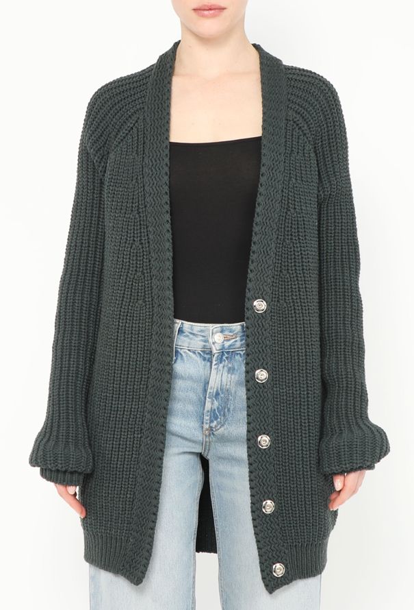 Balenciaga Braided Knit Cardigan - 4