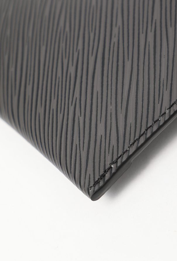 Louis Vuitton Matte Black Epi Envelope Pouch - 8