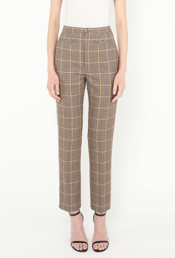 Balenciaga F/W 2016 Plaid Houndstooth Trousers - 2