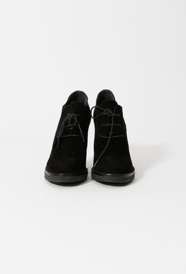 Balenciaga Lace-Up Suede Booties - 2