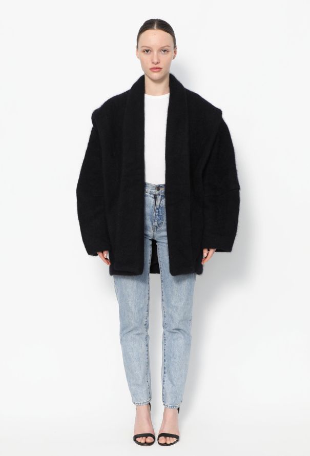 Balmain 2013 Oversized Angora Coat - 1