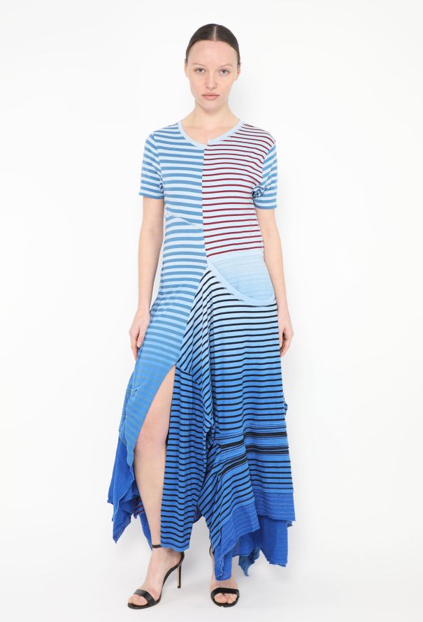 Loewe S/S 2019 Striped Asymmetrical Dress - 4