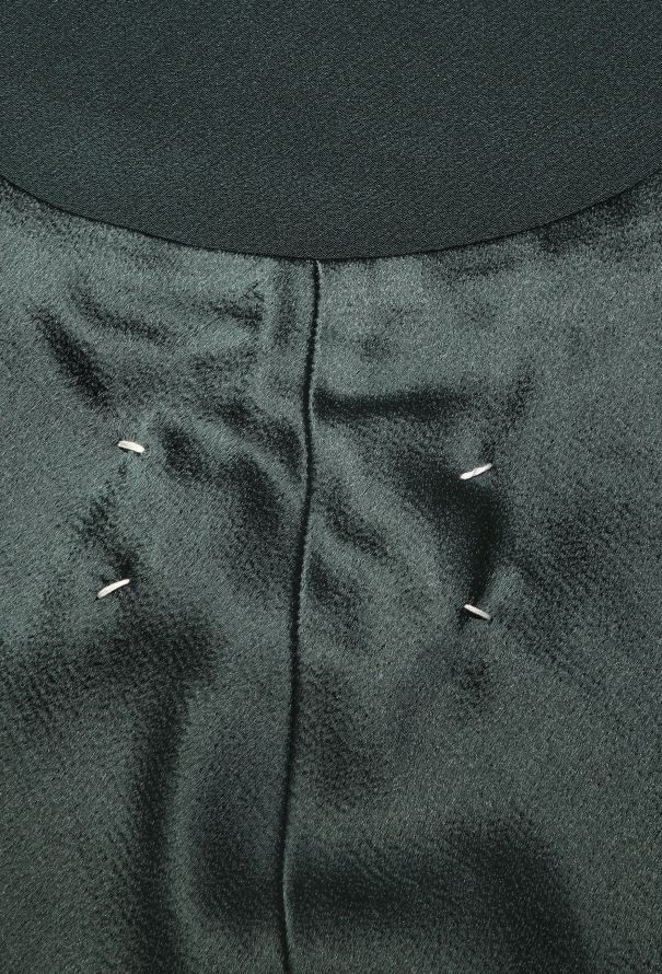 Maison Margiela Green Charmeuse Open-Back Gown – 2024 - 6