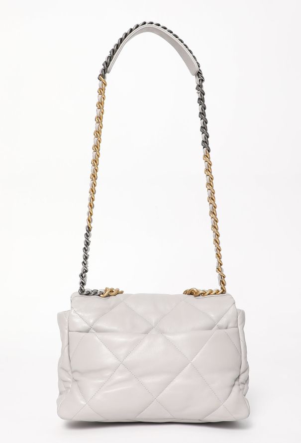 Chanel 2021 Grey 19 Large Flap Bag - 3