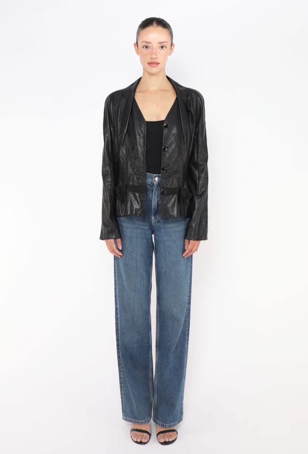 Dior 2005 Lambskin Bar Jacket - 4