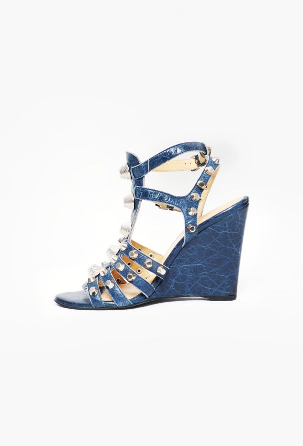 Balenciaga Motorcycle Gladiator Wedges - 4