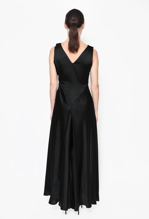 '70s Flared Silk Jumpsuit - 3
