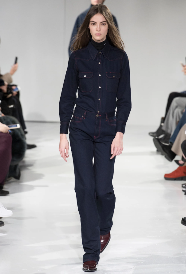 Calvin Klein F/W 2017 Denim Overshirt - Dark Blue - 2