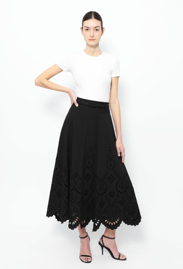 Valentino Pre-Fall 2021 Sangallo Embroidered Skirt - 4
