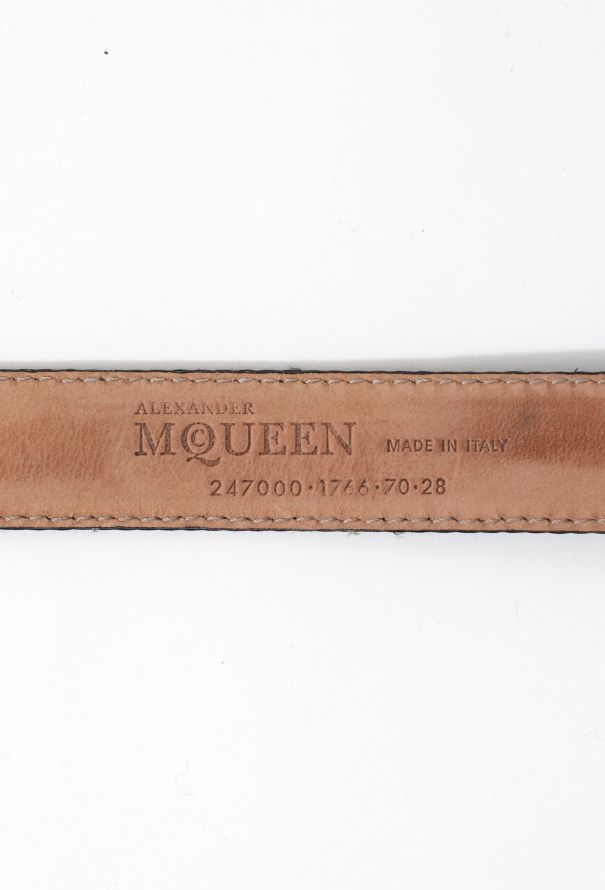 Alexander McQueen Strass Arachnid Buckle Belt - 5