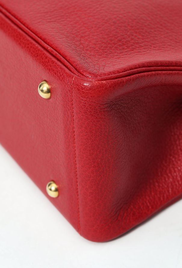 Hermès Red Buffalo Galop Tote Bag - 9