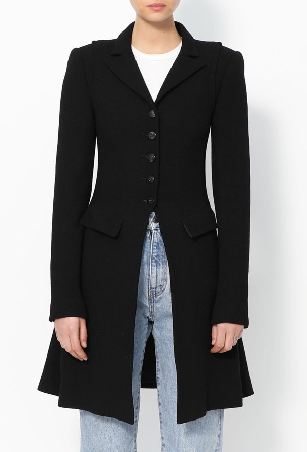 Chanel F/W 2006 Crêpe Cutaway Coat - 1