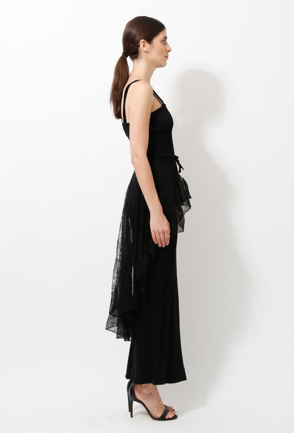 Vintage Lace Evening Dress - 4