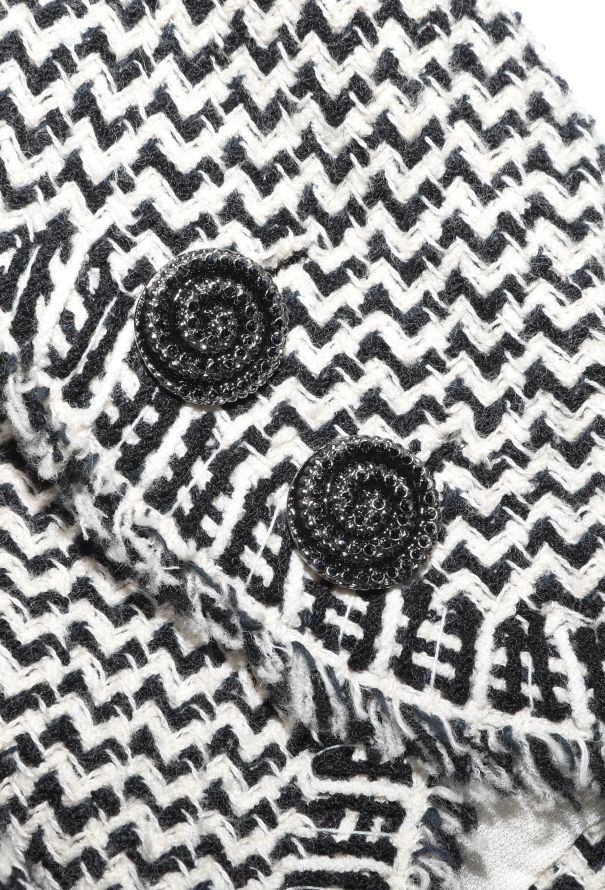 Chanel Haute Couture 2008 Chevron Tweed Jacket - 9