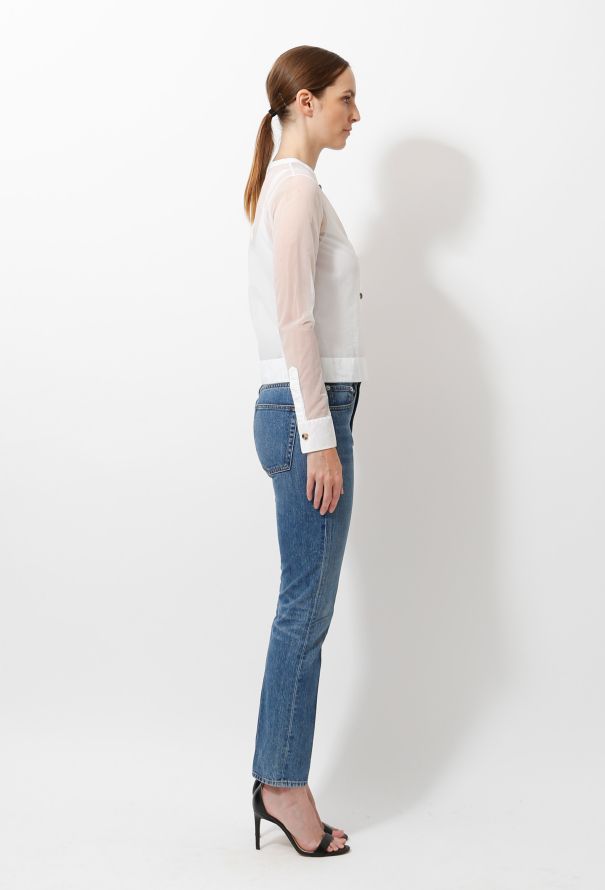 Céline Transparent Chiffon Cardigan - 4