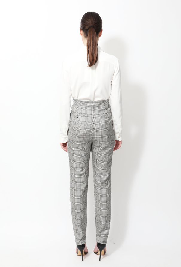 Balenciaga 2009 Checkered Tapered Trousers - 3