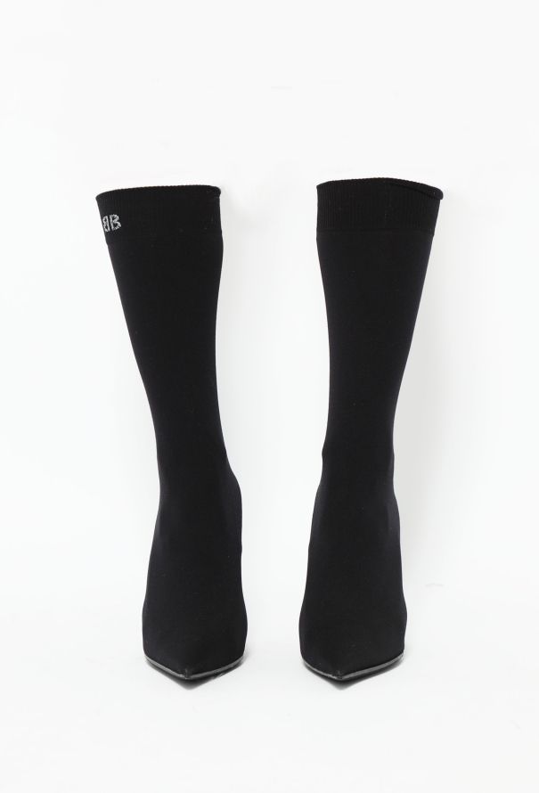 Balenciaga 2017 Knife Stiletto Sock Boots - 3