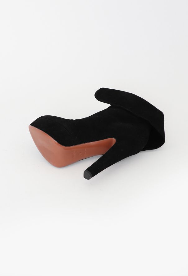 Alaïa F/W 2012 Suede Lace-Up Boots - 6