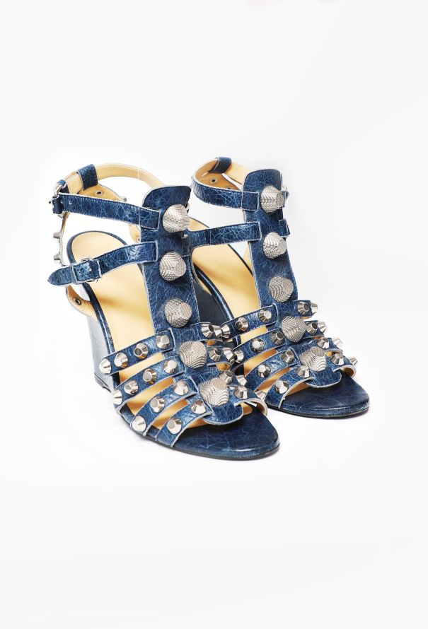 Balenciaga Motorcycle Gladiator Wedges - 2