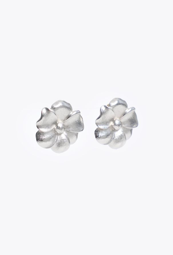 Dior Vintage Flower Clip-On Earrings - 2