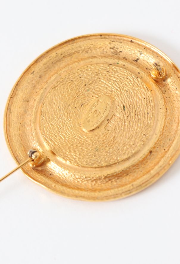 Chanel Vintage Hammered Rue Cambon Brooch - 3
