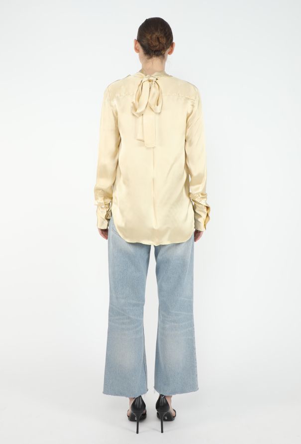 Céline S/S 2013 Charmeuse Lavallière Blouse - 6