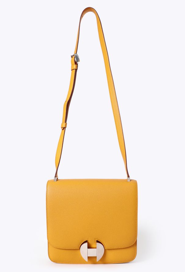 Hermès S/S 2018 Jaune Ambre Evercolor 2002 Bag - 1