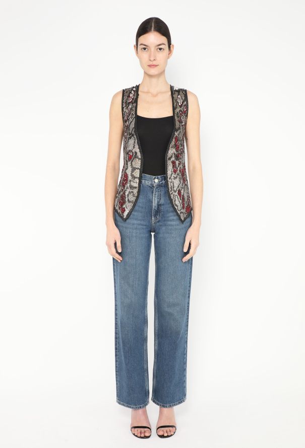 Balmain RARE F/W 2008 Decarnin Hand-Embroidered Vest - 4