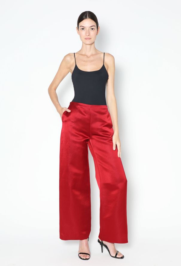 The Row F/W 2017 Strom Satin Trousers - 4