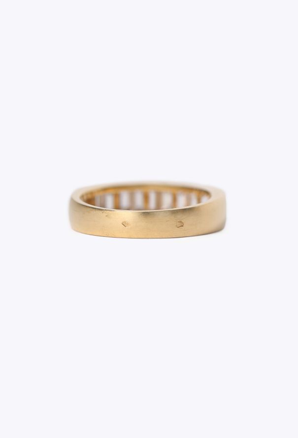 Vintage Fine Jewelry 18k Yellow Gold & Diamond Baguette Ring - 4