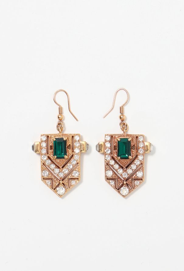 Modern Designers Mawi Deco Crest Earrings - 1