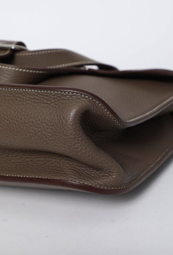 Hermès Étoupe Taurillon Clémence Halzan 31 - 10