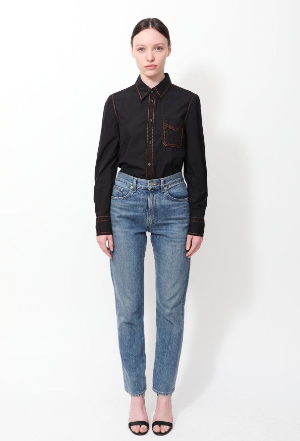 Prada 2015 Stitched Trim Shirt - 3