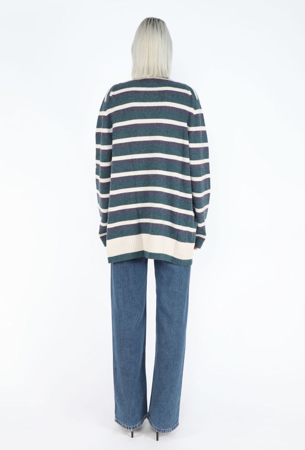 Chanel Resort 2007 Striped Cashmere Cardigan - 6