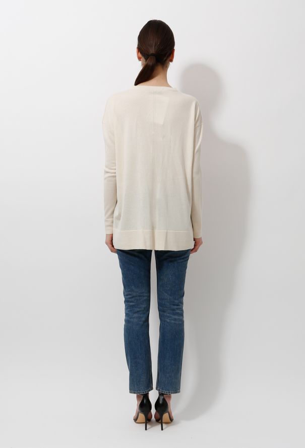 The Row Cashmere Ivory Knit - 3