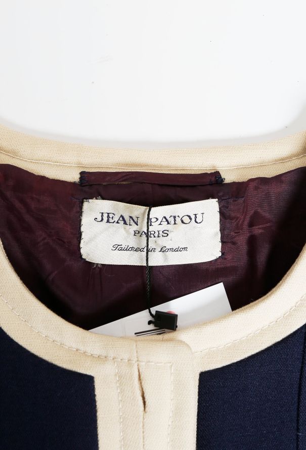 Jean Patou '60s Bicolor Tailored Piqué Jacket - 5