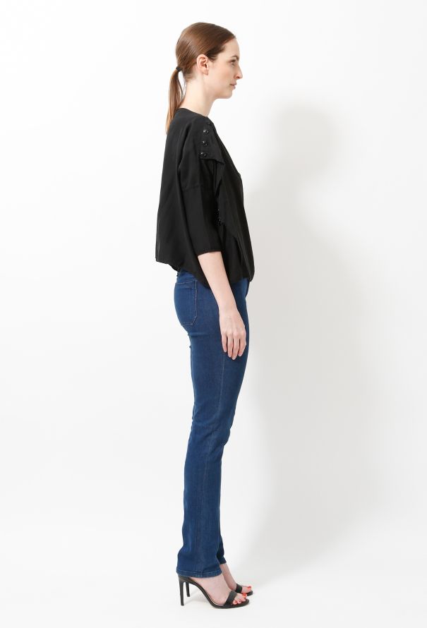 Balenciaga 2003 Buttoned Crop Top - 3