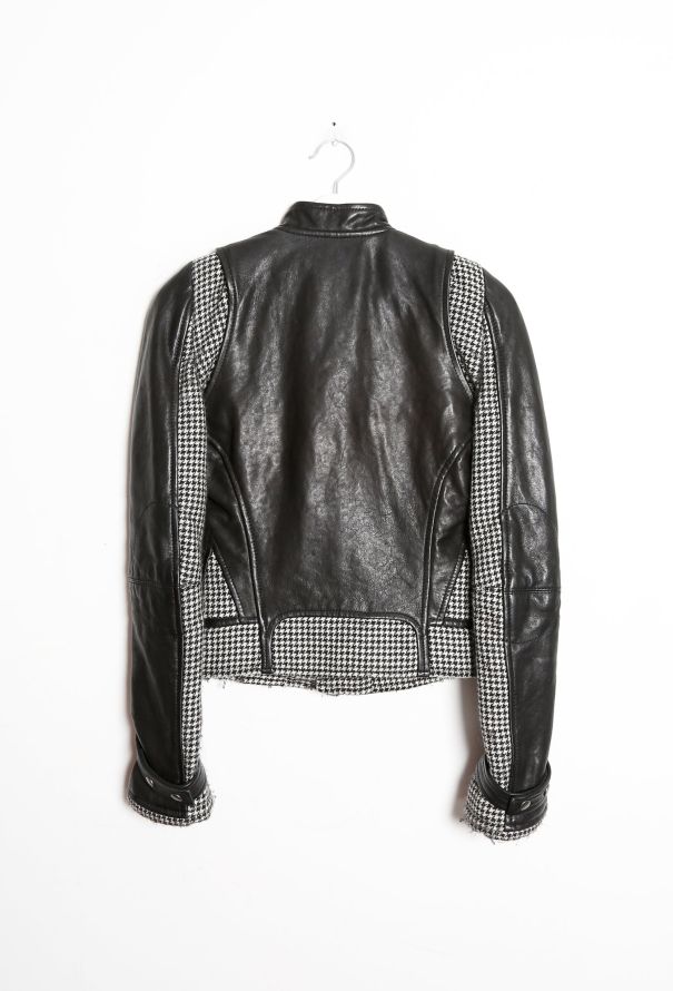 Balenciaga Houndstooth Biker Jacket - 9