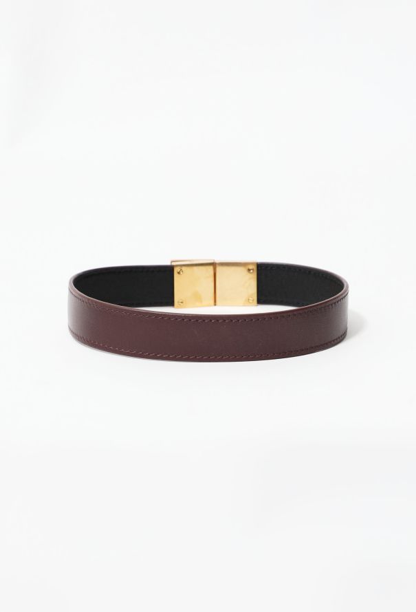 Céline Double Strap Leather Bracelet - 4