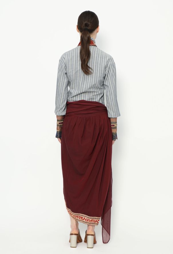 Romeo Gigli COLLECTOR 1990 Draped Brocade Ensemble - 5